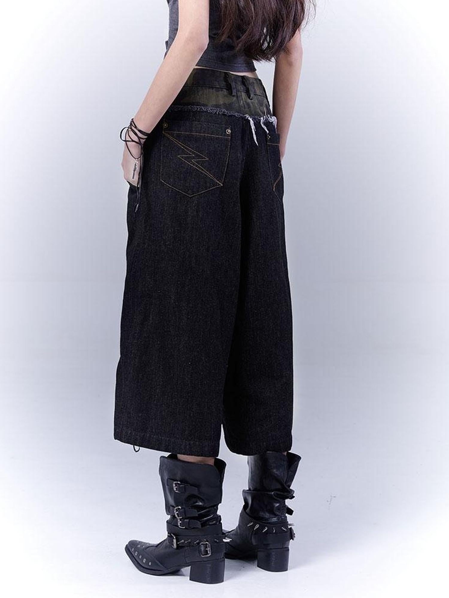 WSW WUSHENWU Rock Camo Sexy Utility Shorts Original Design