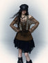 Rocky Playful Patch Leopard Bear Tie Asymetric Strappy Dress