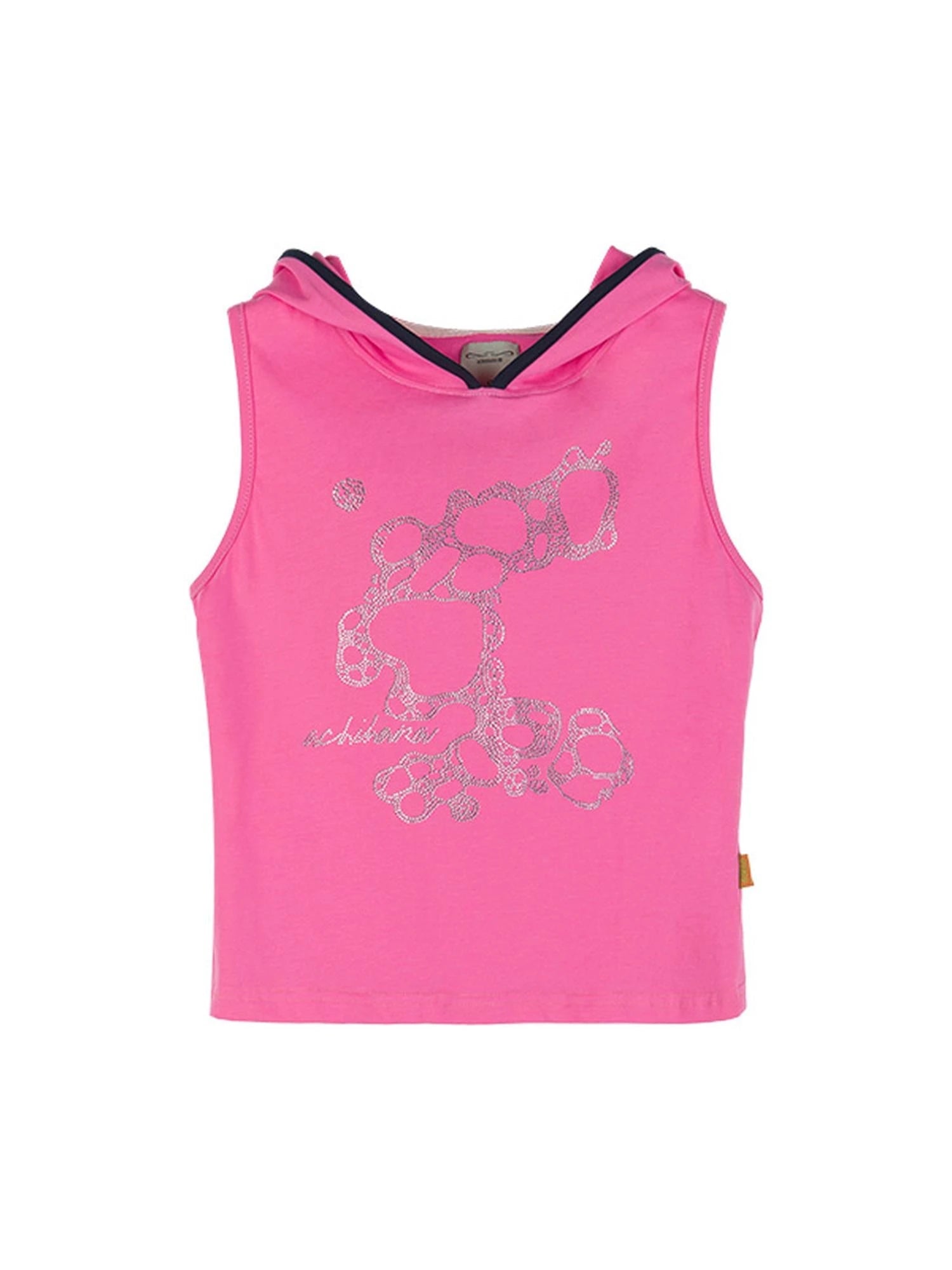 Tropical Fish Rhinestone Sleeveless Crop Top