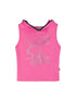 Tropical Fish Rhinestone Sleeveless Crop Top