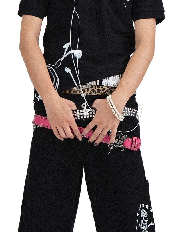 Rs by RebelSeed Punk Rock Skull Demon Heat Transfer Print Women&