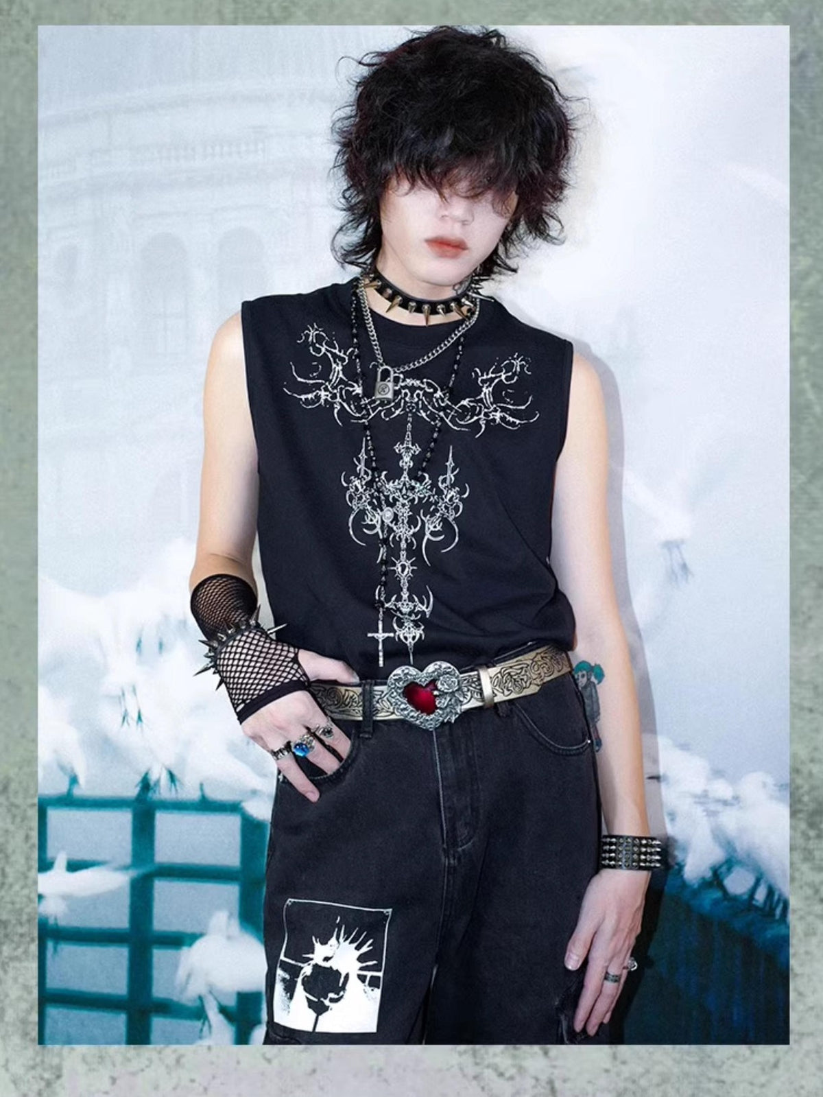Rs by RebelSeed Subculture Punk Graffiti Heat Transfer Natural Color Women&