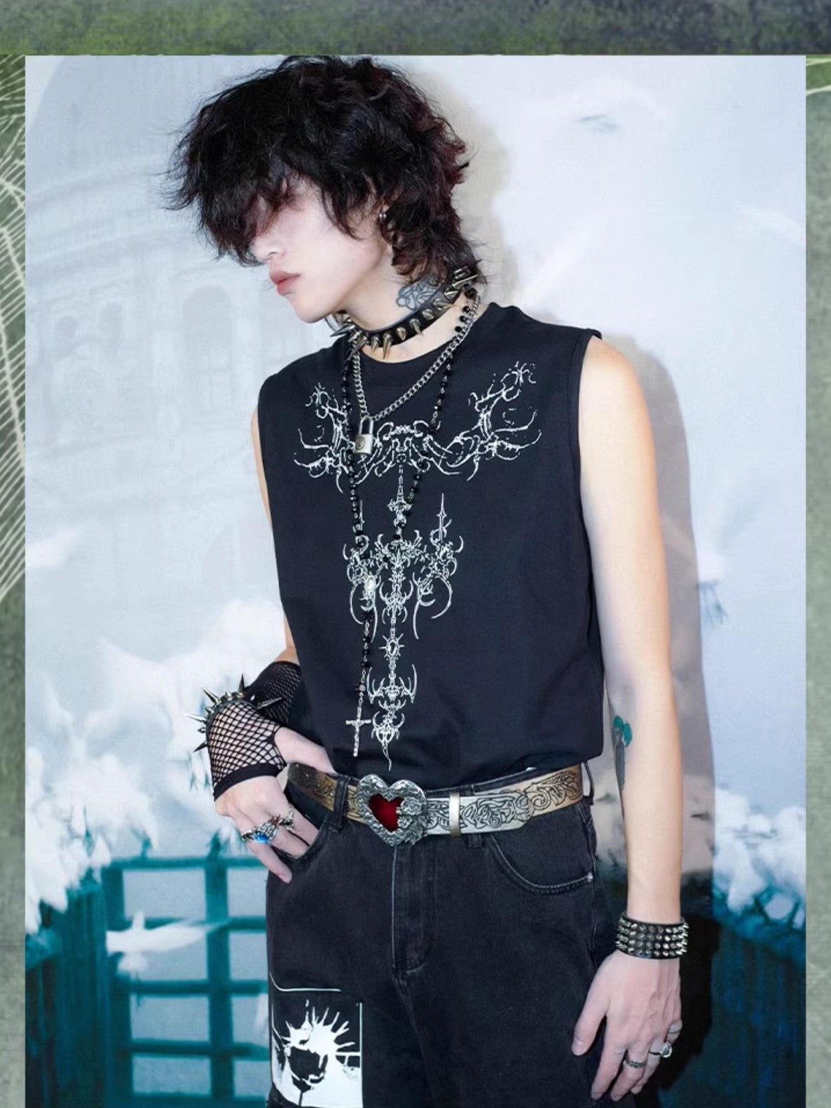 Rs by RebelSeed Subculture Punk Graffiti Heat Transfer Natural Color Women&