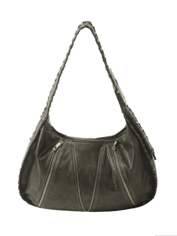 2th Desire Vintage Woven Red Shoulder Bag With Large Capacity