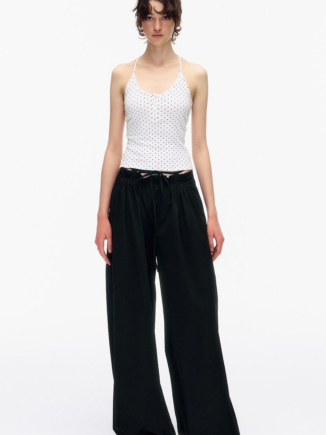 STRIKE A POSE Pleated Drawstring Tulip Cargo Women&