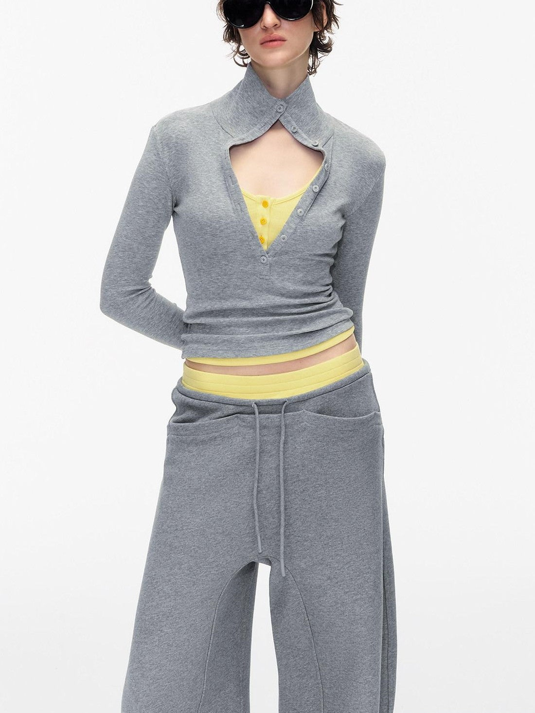 STRIKE A POSE Slim Stretch Polo Long Sleeve Women&
