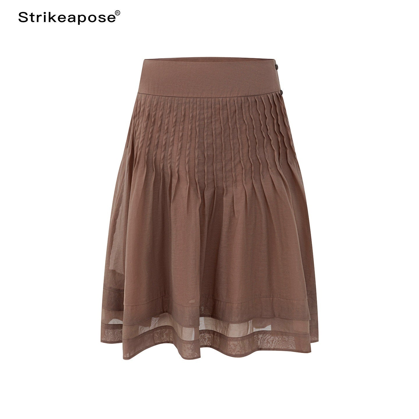 STRIKE_A_POSE_Tuck_Pleat_Low_Waist_Zipper_Women&
