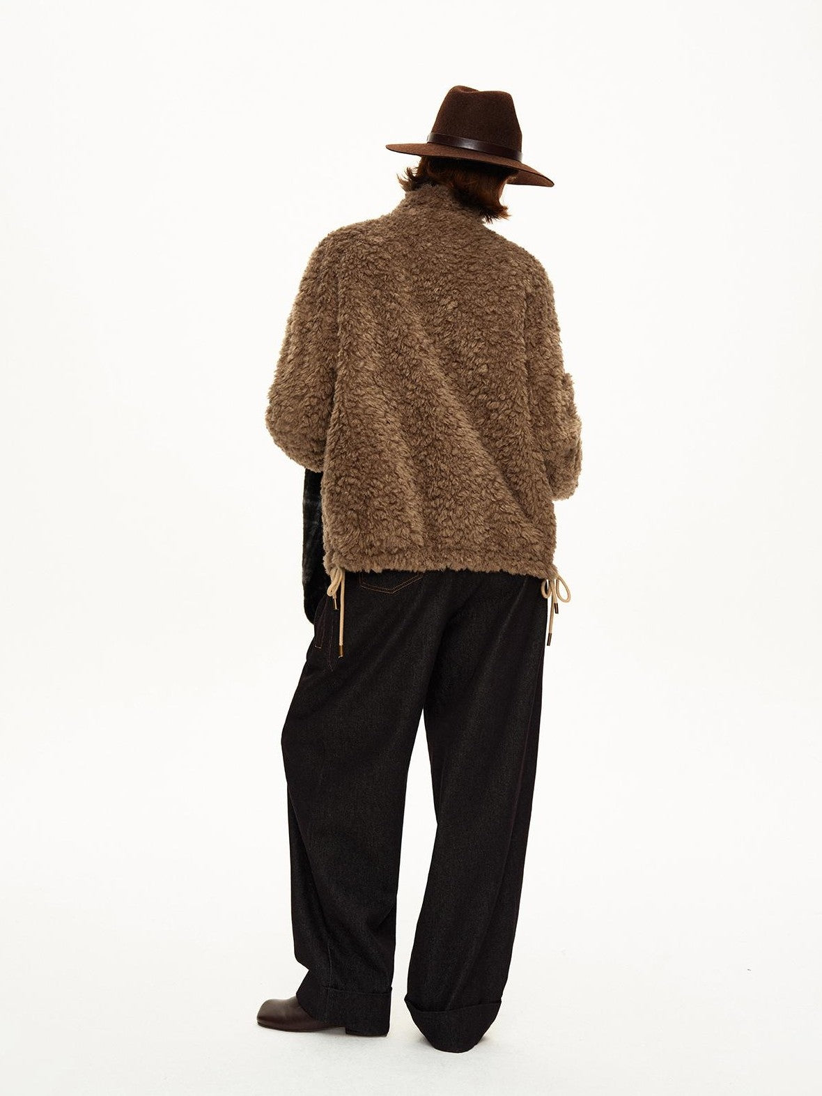 STRIKE A POSE Vintage Horn Button Reversible Asymmetric Placket Cotton Women&