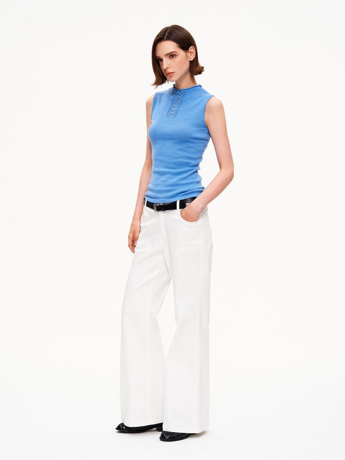 STRIKE A POSE Yellow Mock Neck Cutout Ruched High Stretch Knit Slim Fit Women&