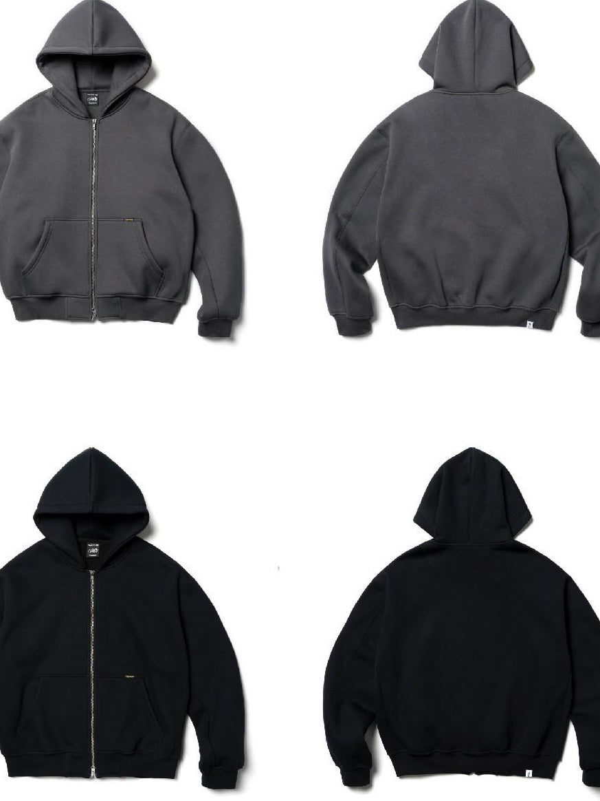 SUPERTOFU Thermal 480G Space Cotton Zip Short Loose Fit Casual Unisex Youth Hoodies