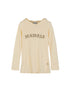 Summer Cool Long Sleeve Hooded Split Hem T Shirt