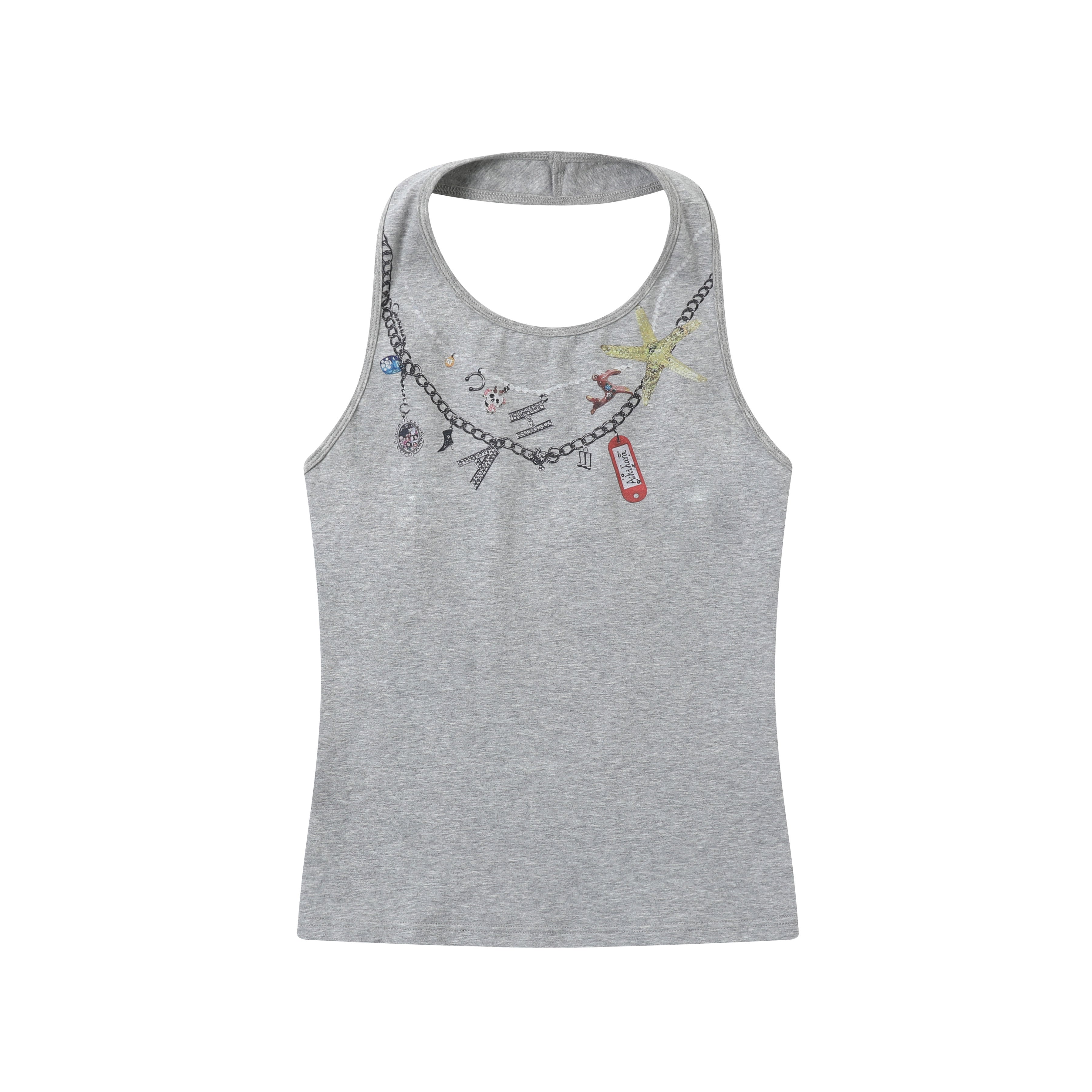 Achihara Alocasia Cotton Tee With Star Charm