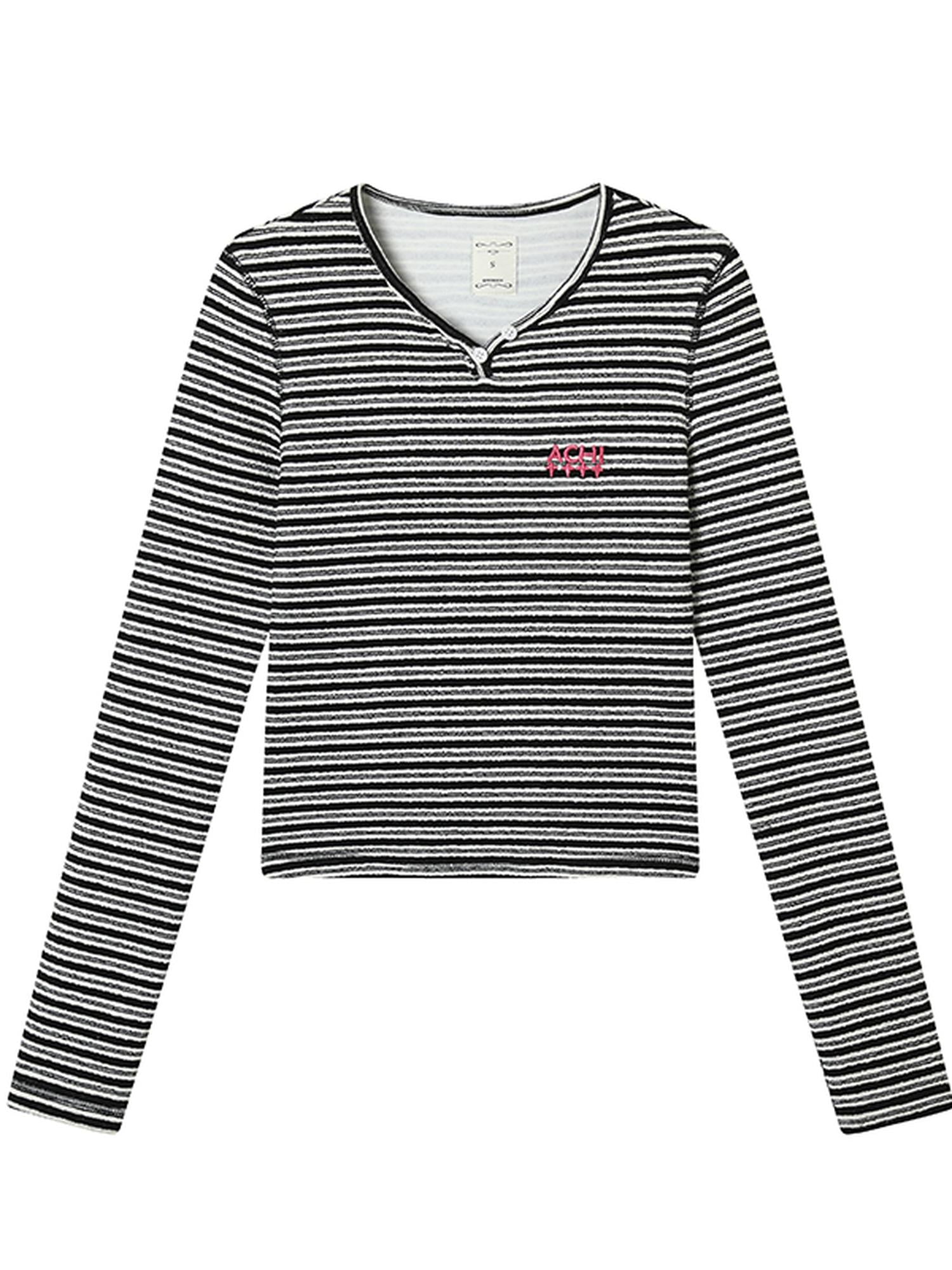 Achihara Breton Striped Long-Sleeve Tee