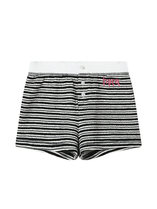 Breton Stripe Drawstring Ankle Pants