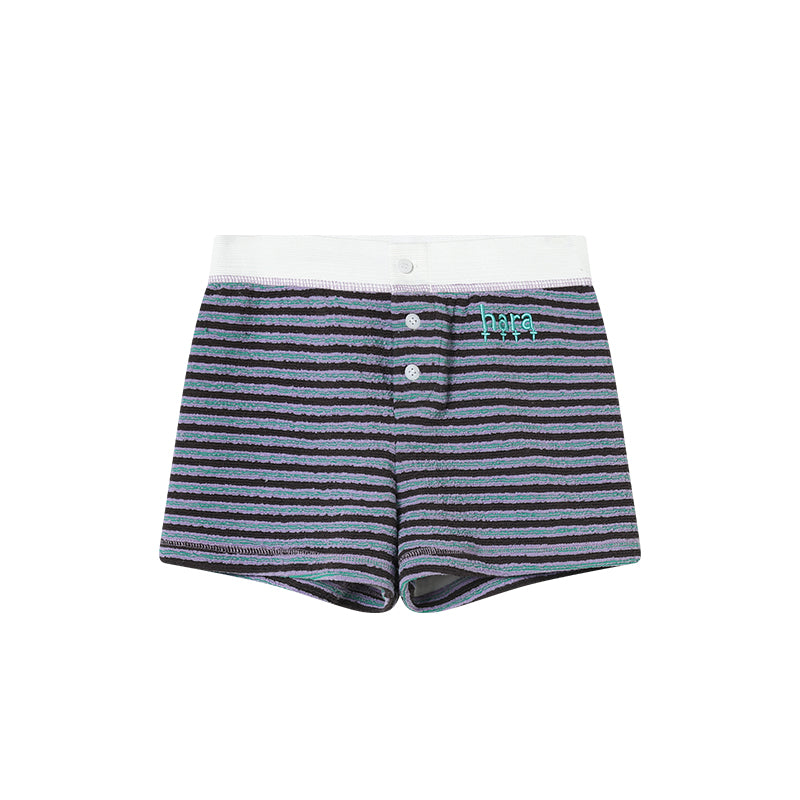 Achihara Breton Stripe Drawstring Ankle Pants