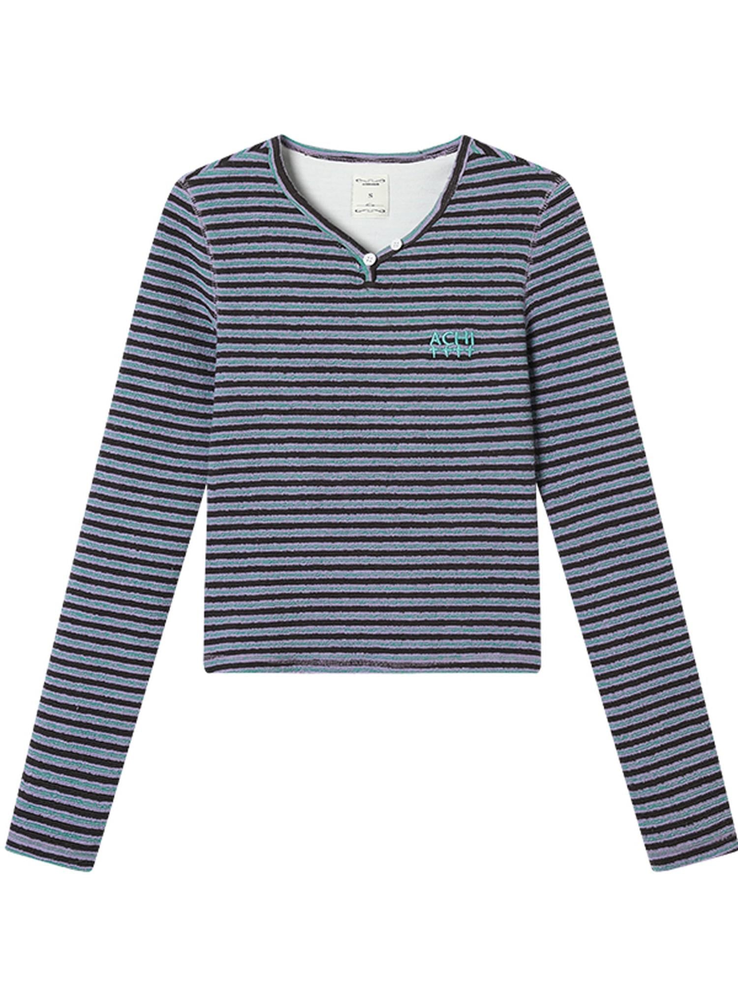 Achihara Breton Striped Long-Sleeve Tee