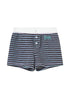 Breton Stripe Drawstring Ankle Pants