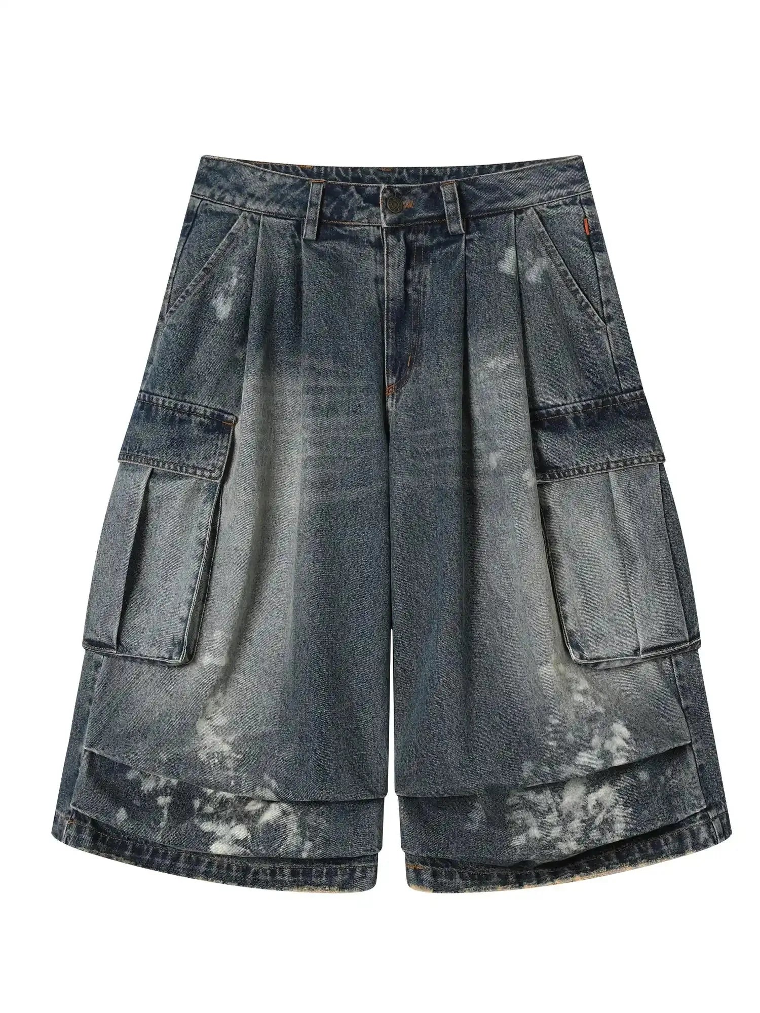 Seal Freckle Washed Denim Shorts
