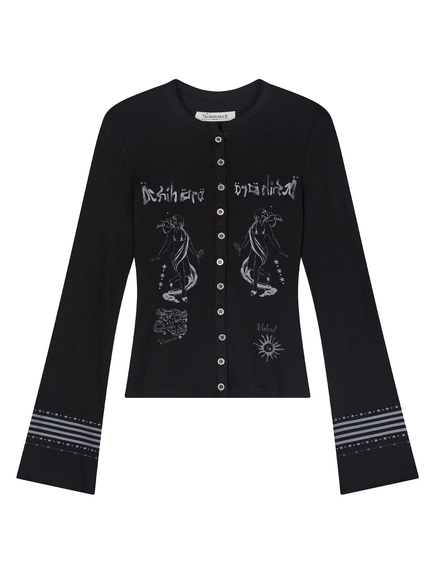 Autumn Sequence Flared Sleeve Cardigan