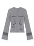 Autumn Sequence Flared Sleeve Cardigan