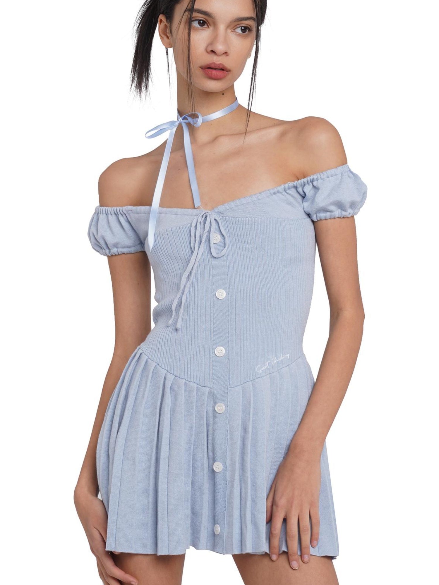 SweetChilling Sexy Spaghetti Strap Bodycon Mini Skater Dress
