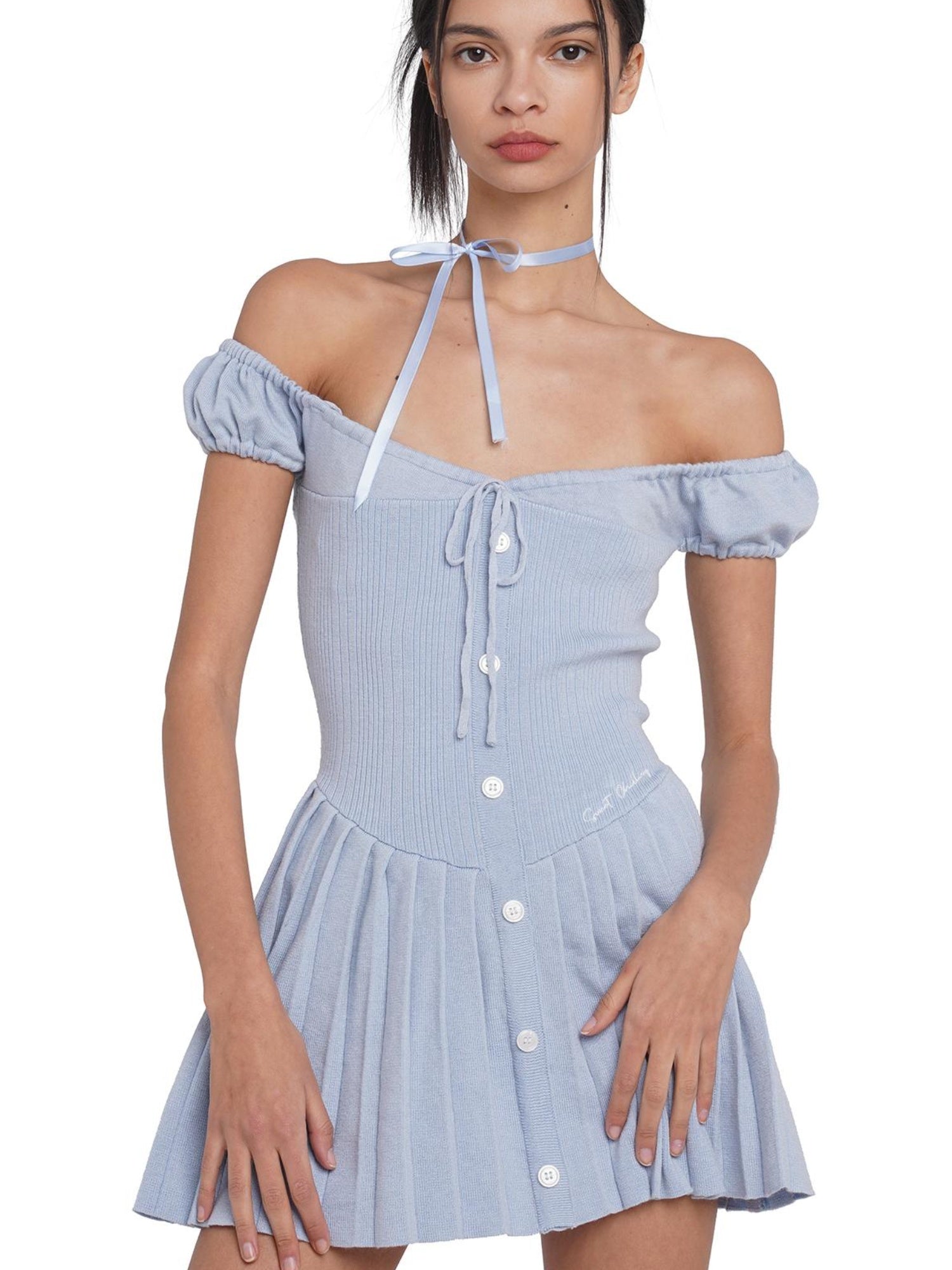 SweetChilling Sexy Spaghetti Strap Bodycon Mini Skater Dress