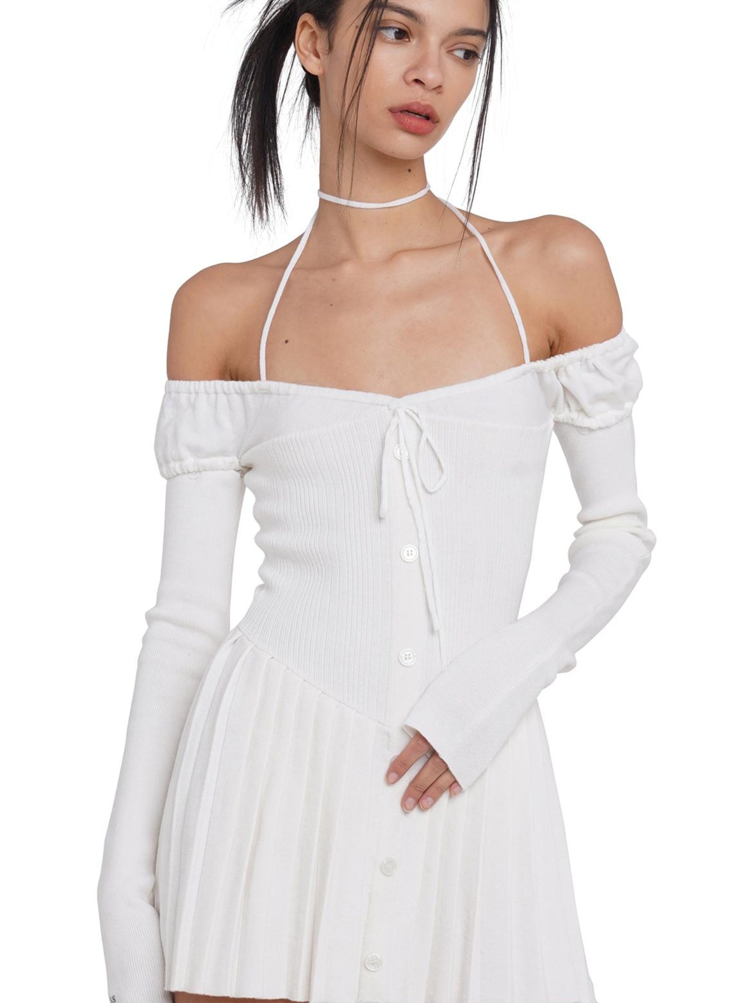 SweetChilling Sexy Spaghetti Strap Bodycon Mini Skater Dress