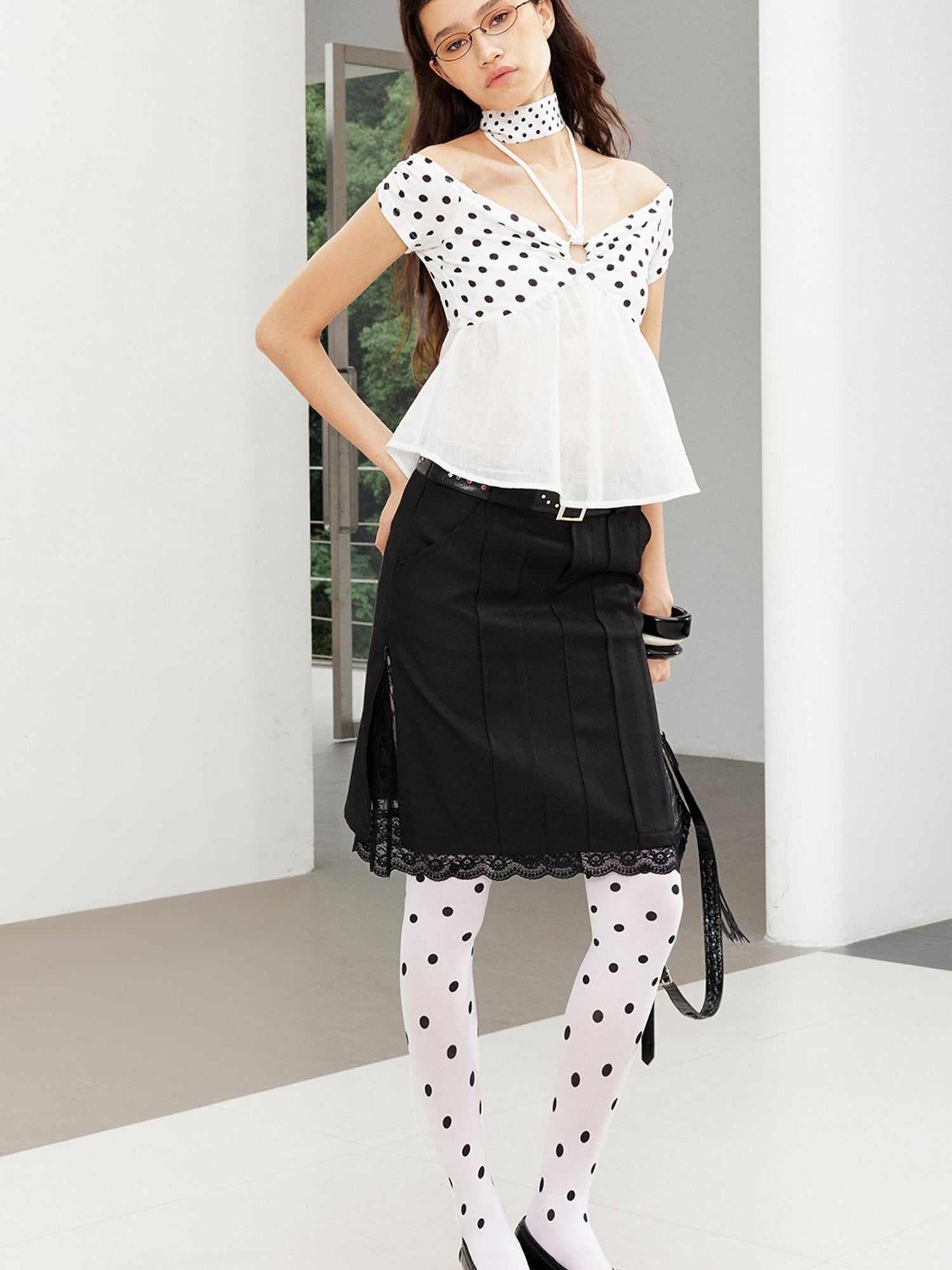 2th Desire Sheer Leopard Print Off-Shoulder Beaded Crop Top