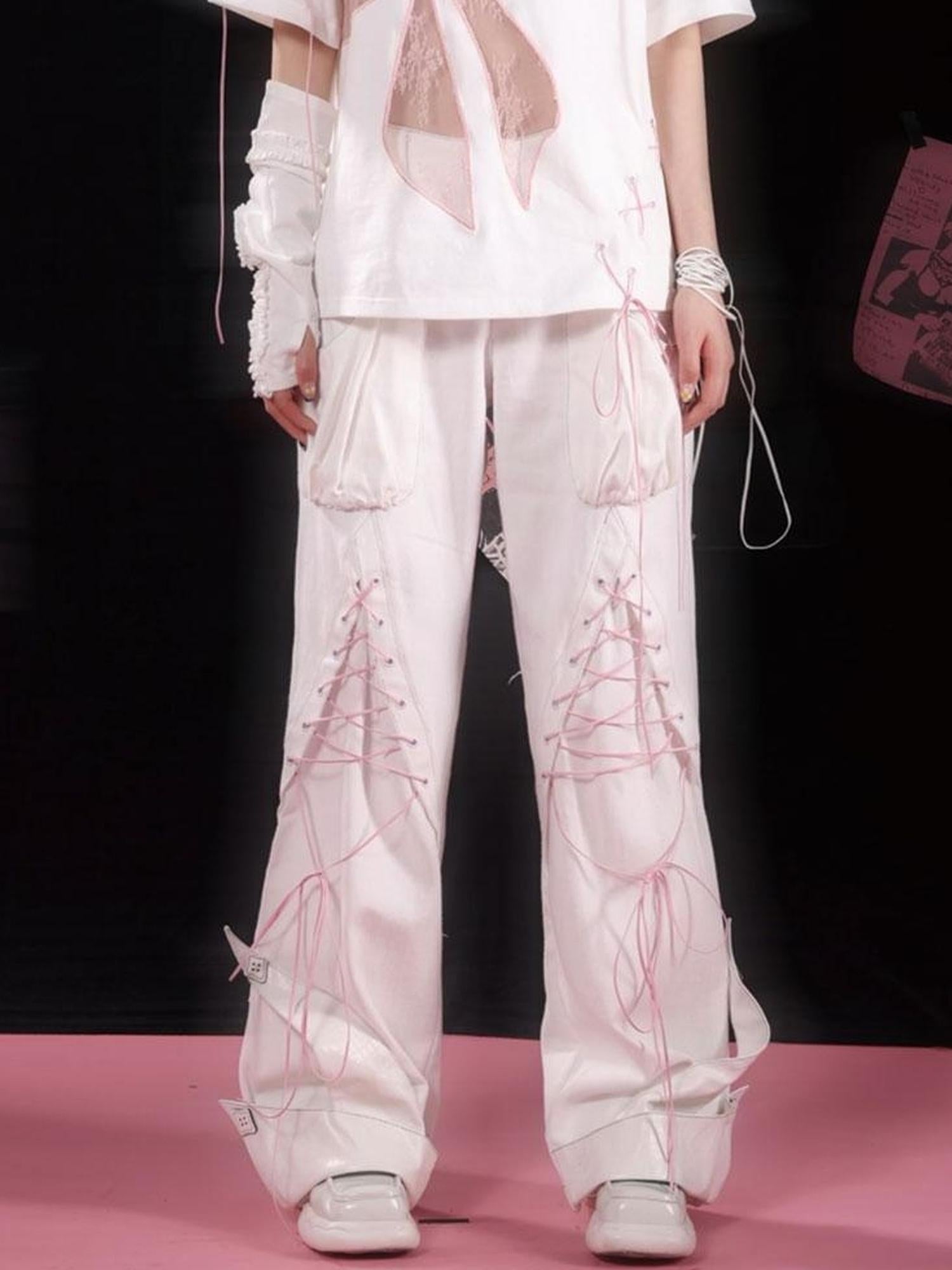 WSW WUSHENWU Silky White Pain Relief High Street Jeans