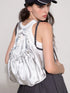 Canvas Drawstring Backpack With Random Splatter Print
