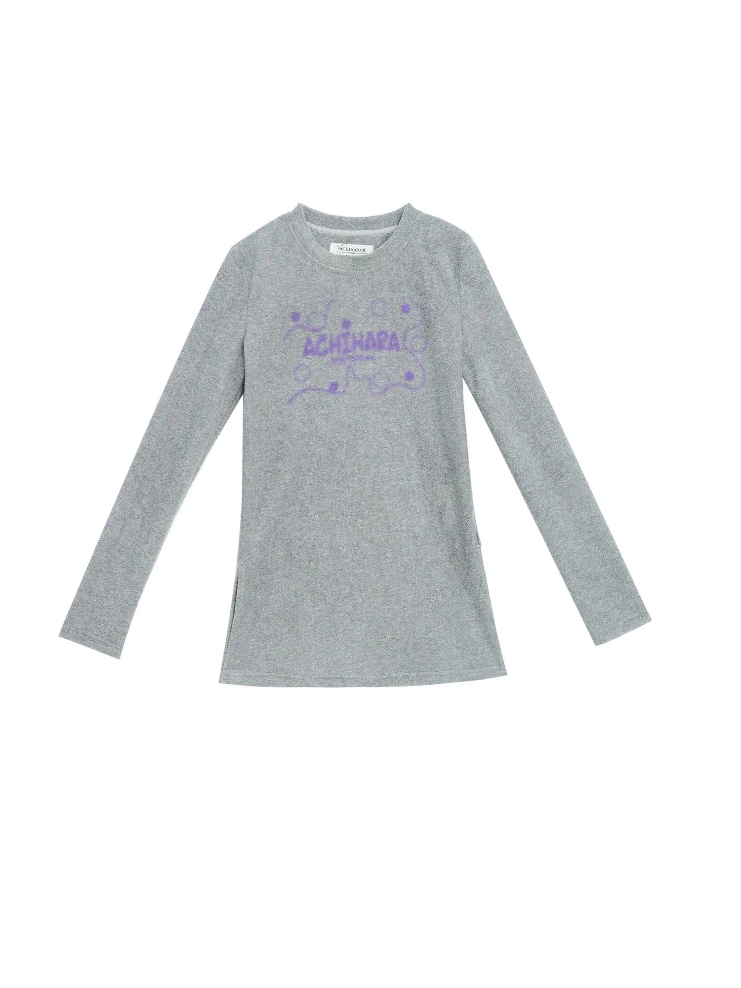 Soft Cozy Long Sleeve Tee With Split Hem