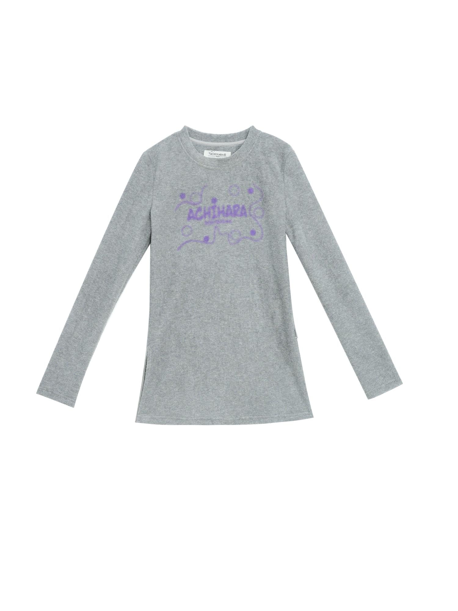 Achihara Soft Cozy Long Sleeve Tee With Split Hem