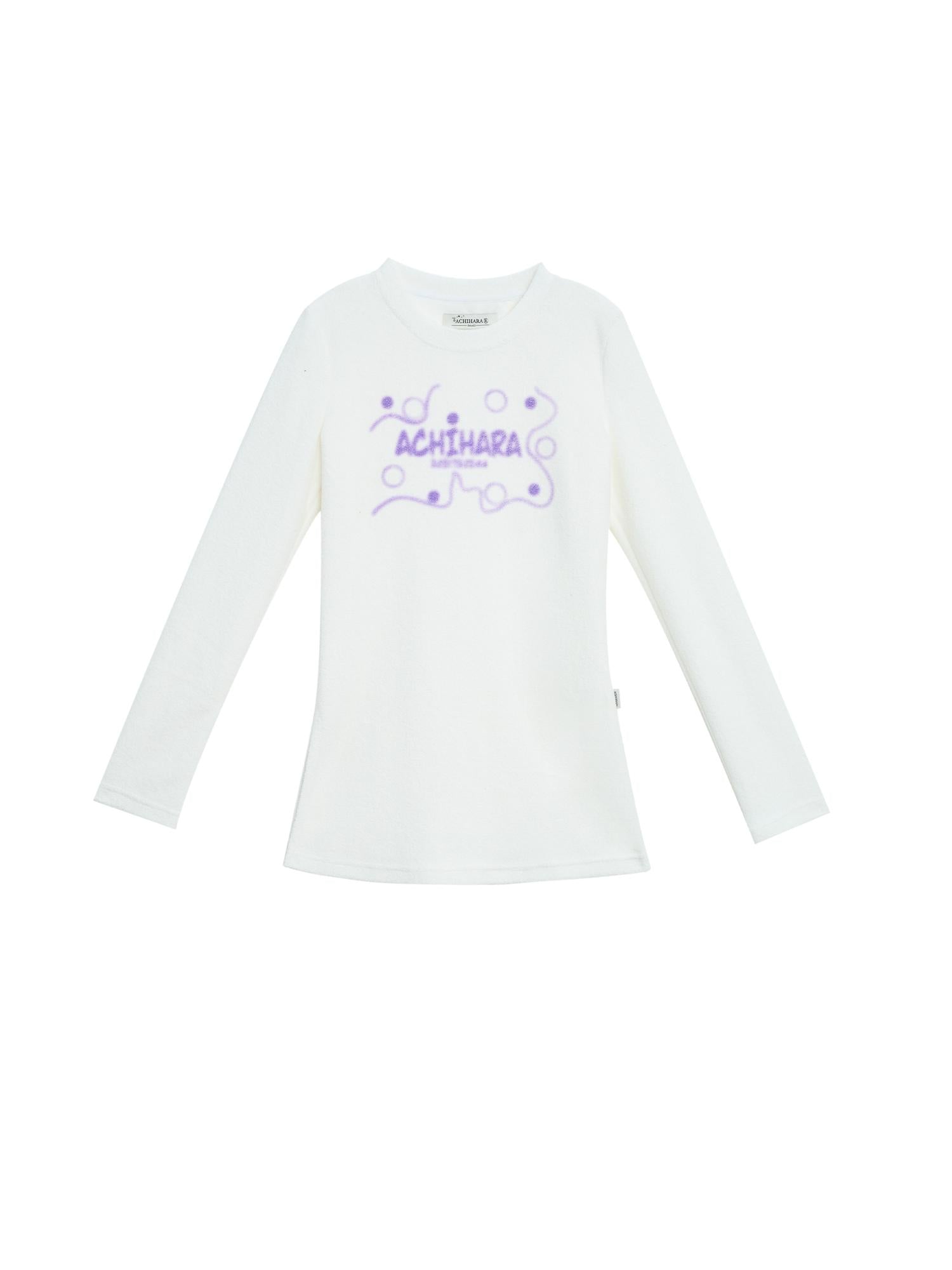 Achihara Soft Cozy Long Sleeve Tee With Split Hem