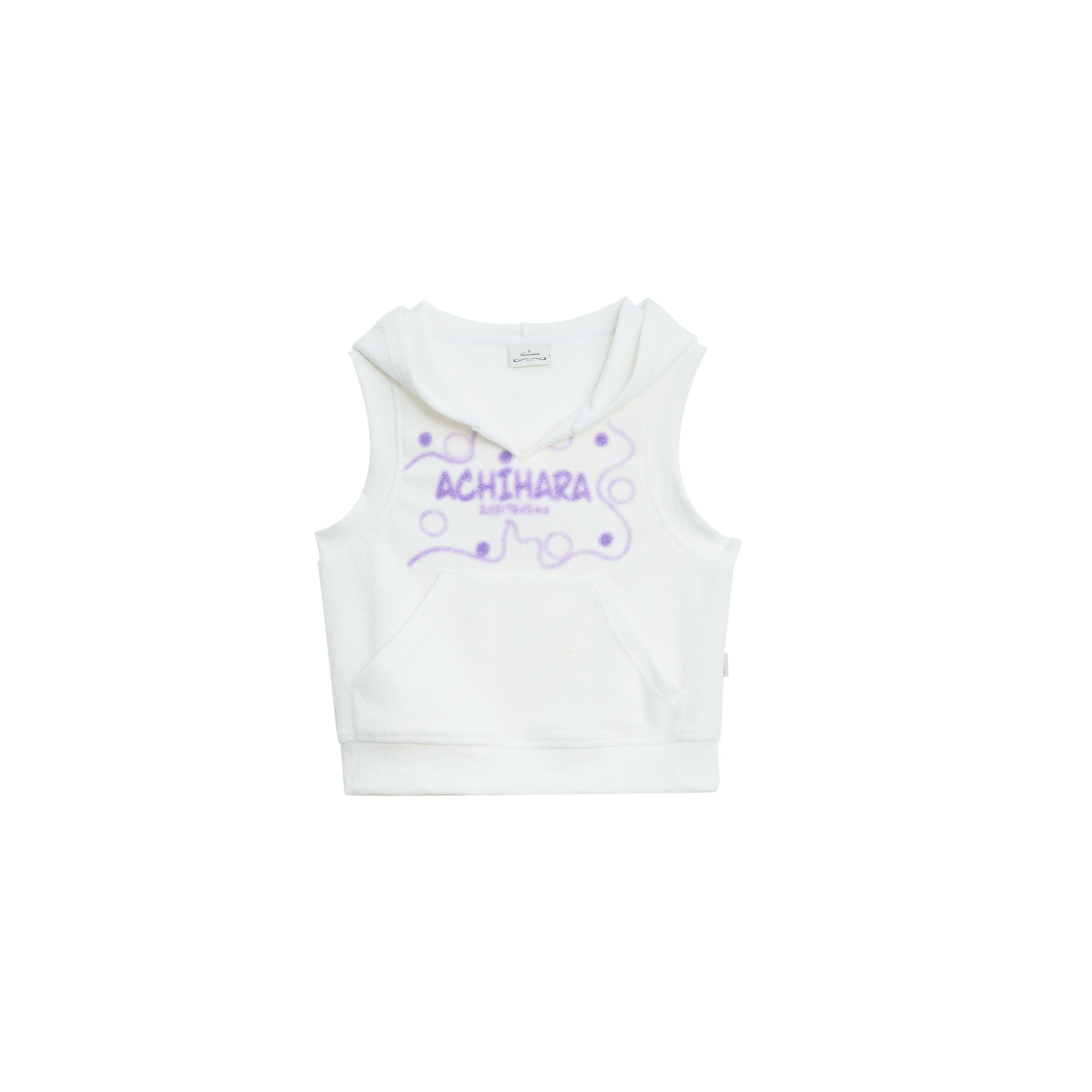 Achihara Sleepy Sheep V-Neck Hooded Vest