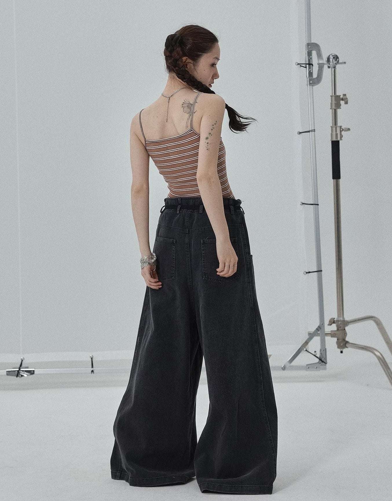 Achihara Sleeveless Striped Cotton Tank Top For Women Summer Fall Layering Essential