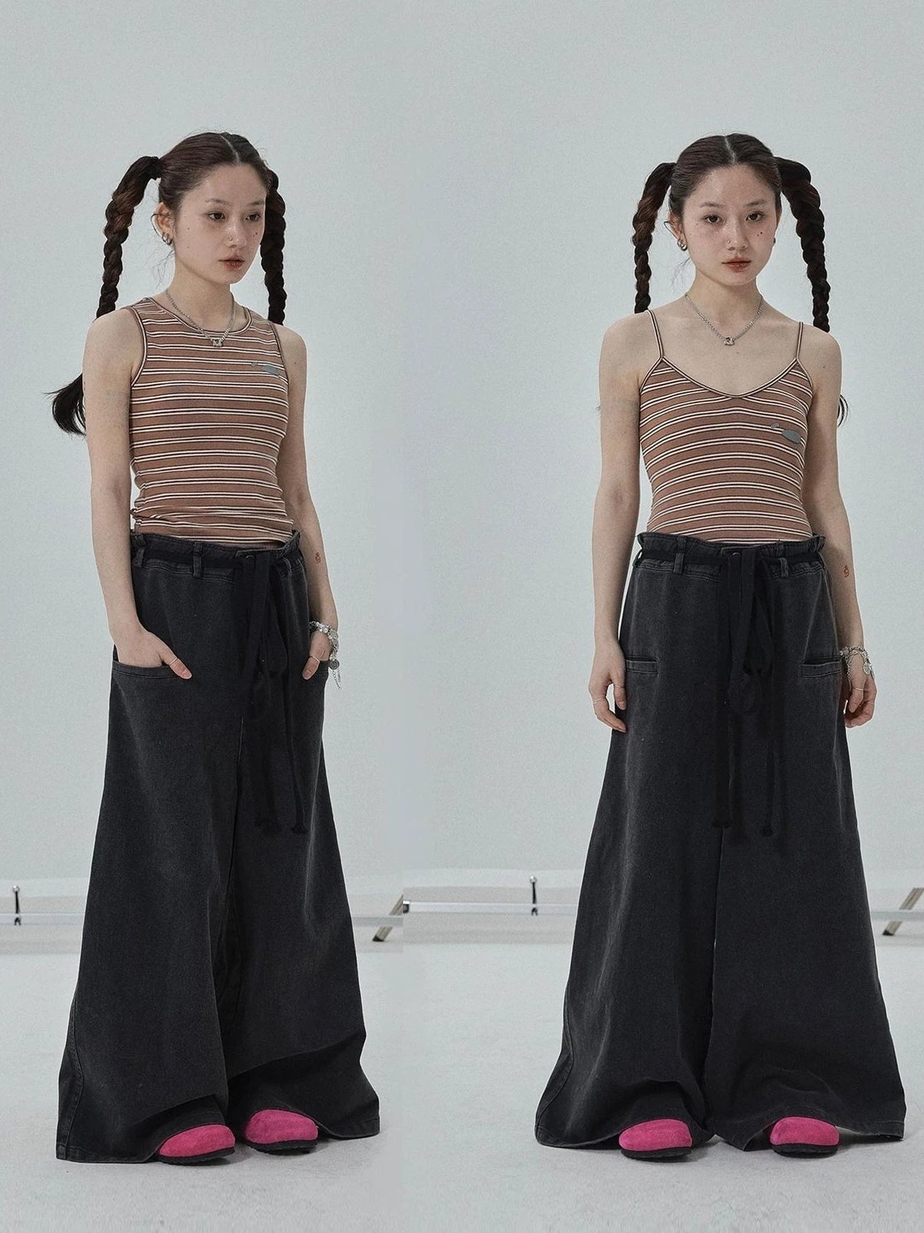 Sleeveless Striped Cotton Tank Top For Women Summer Fall Layering Essential