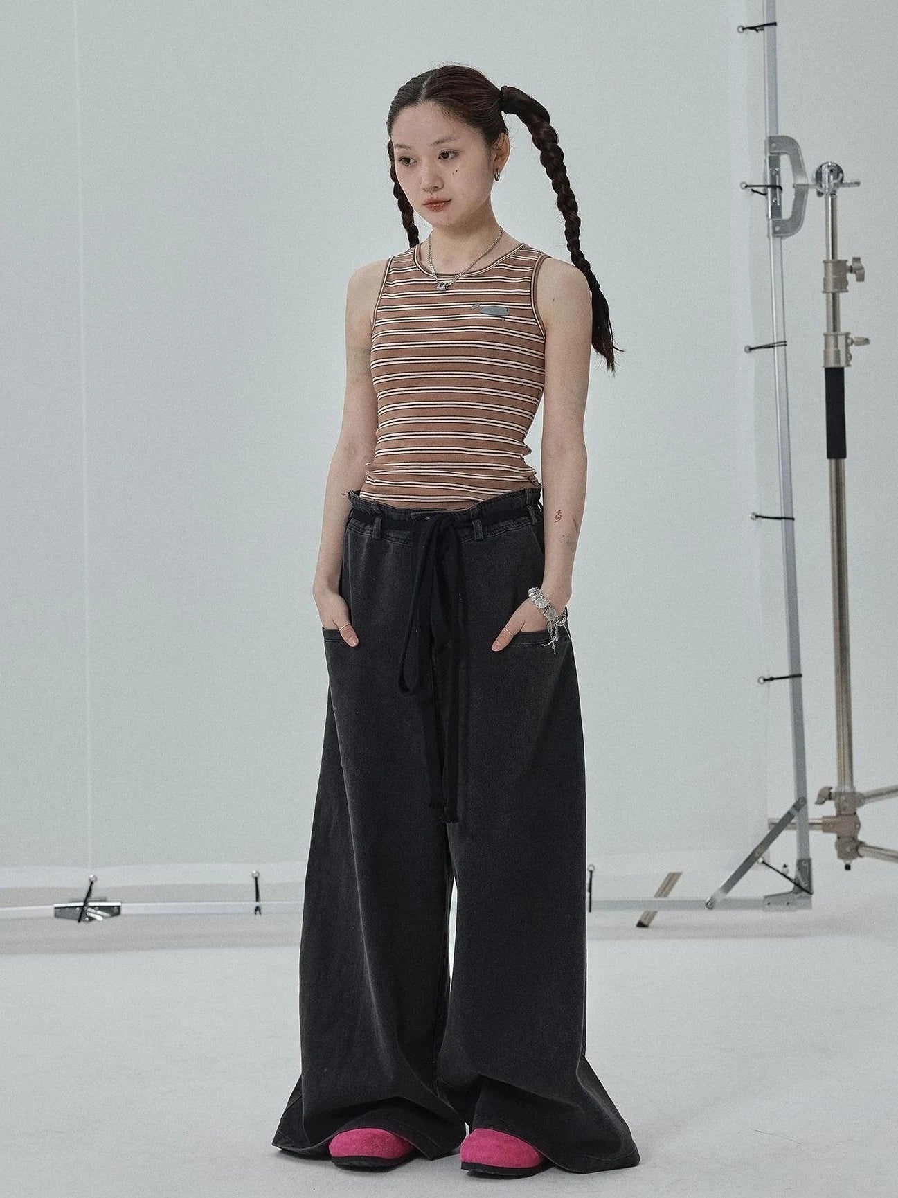 Sleeveless Striped Cotton Tank Top For Women Summer Fall Layering Essential