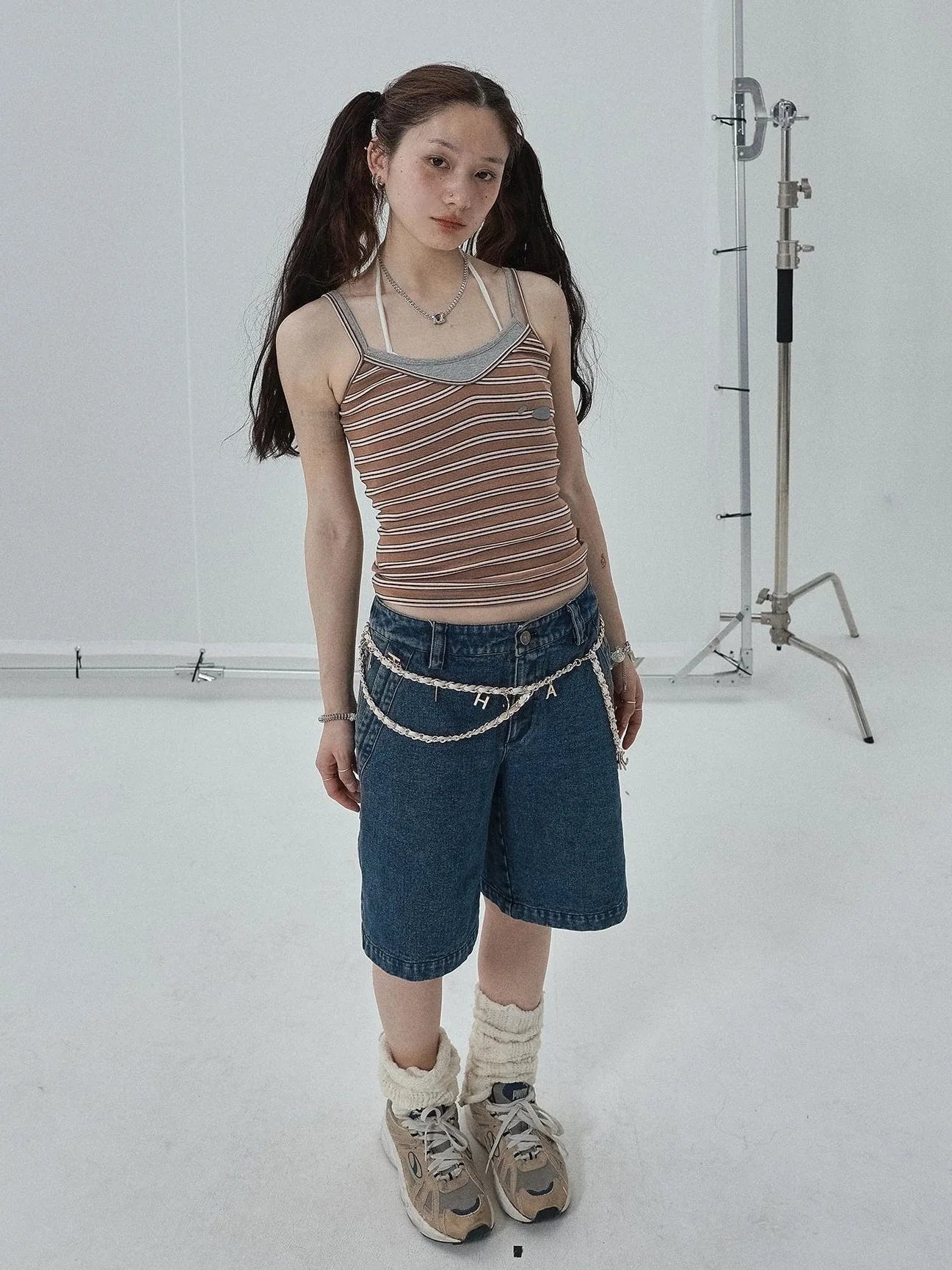 Sleeveless Striped Cotton Tank Top For Women Summer Fall Layering Essential