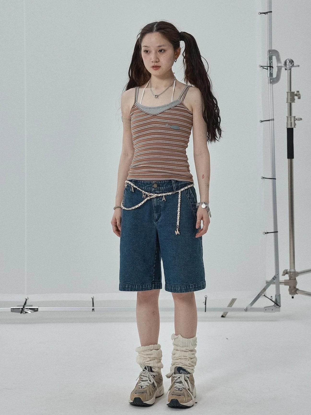 Sleeveless Striped Cotton Tank Top For Women Summer Fall Layering Essential
