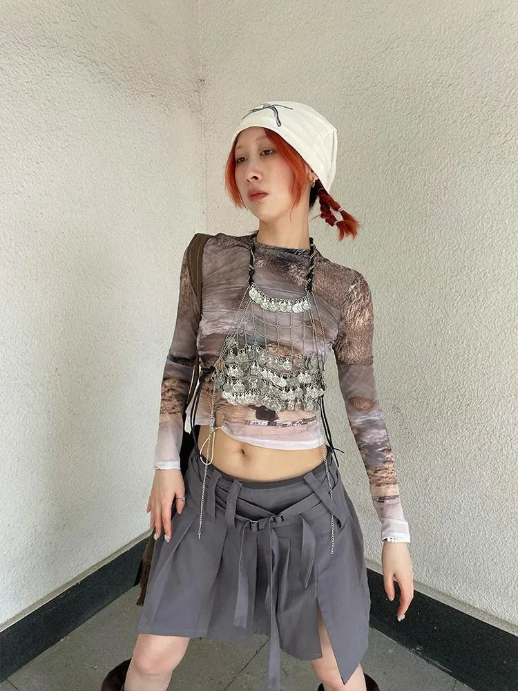 Slim Fit Long Sleeve T-Shirt Women Fashion Basic Tee