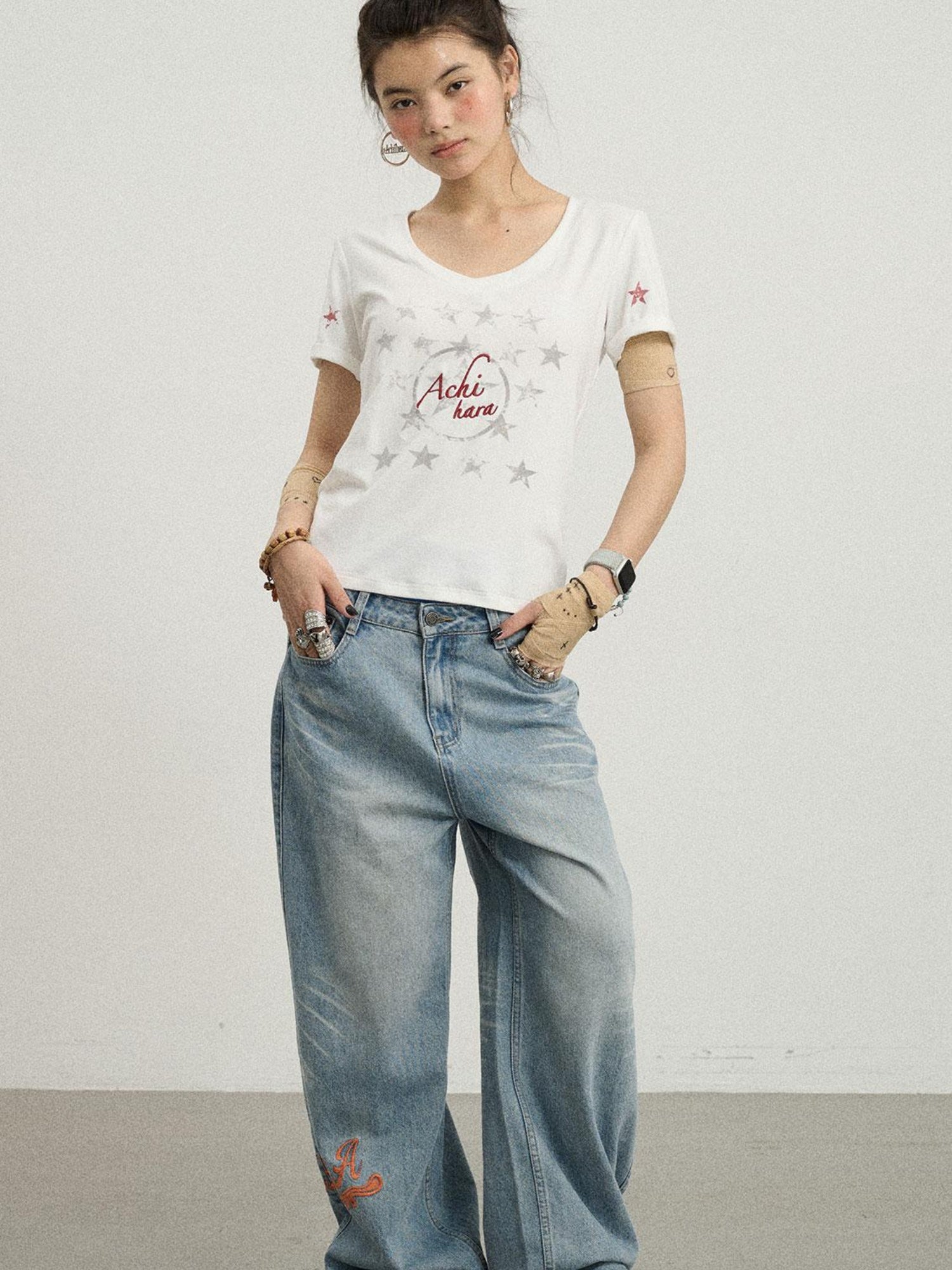 Achihara Slim Fit Short Sleeve T-Shirt For
