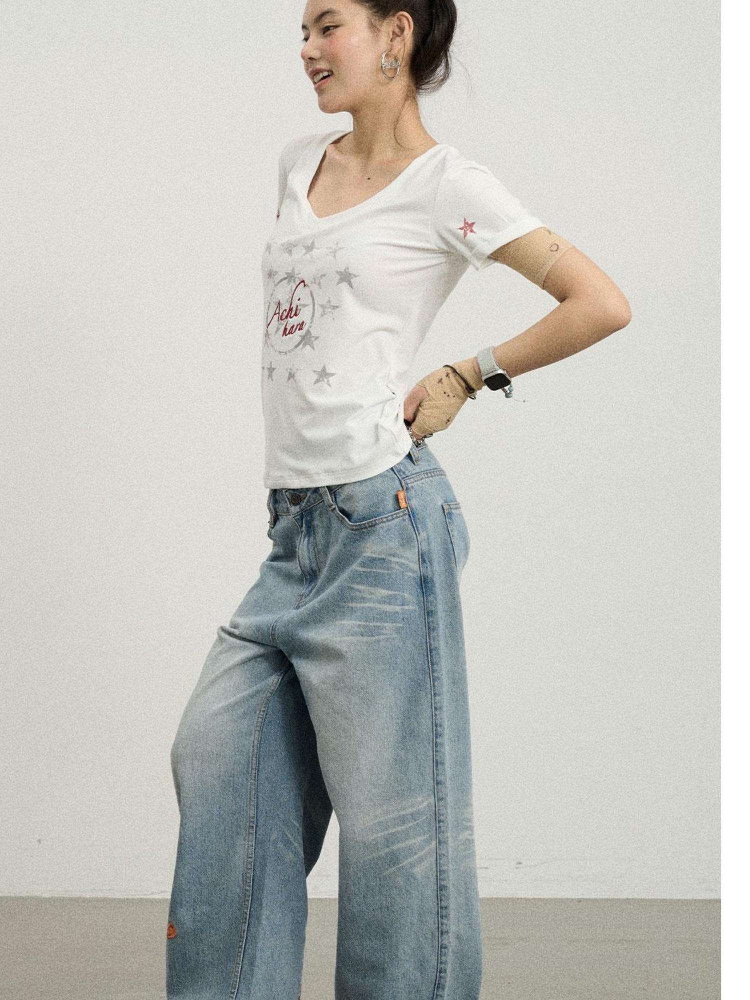 Achihara Slim Fit Short Sleeve T-Shirt For