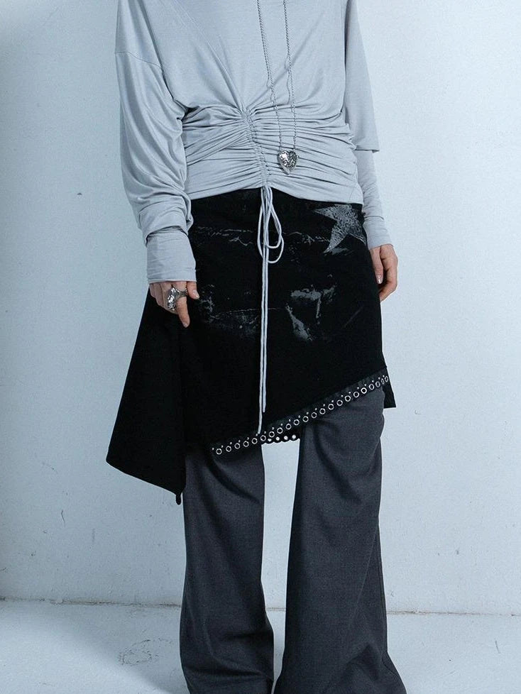 Spring Fall Stretchy Low-Rise Flared Trousers For Women