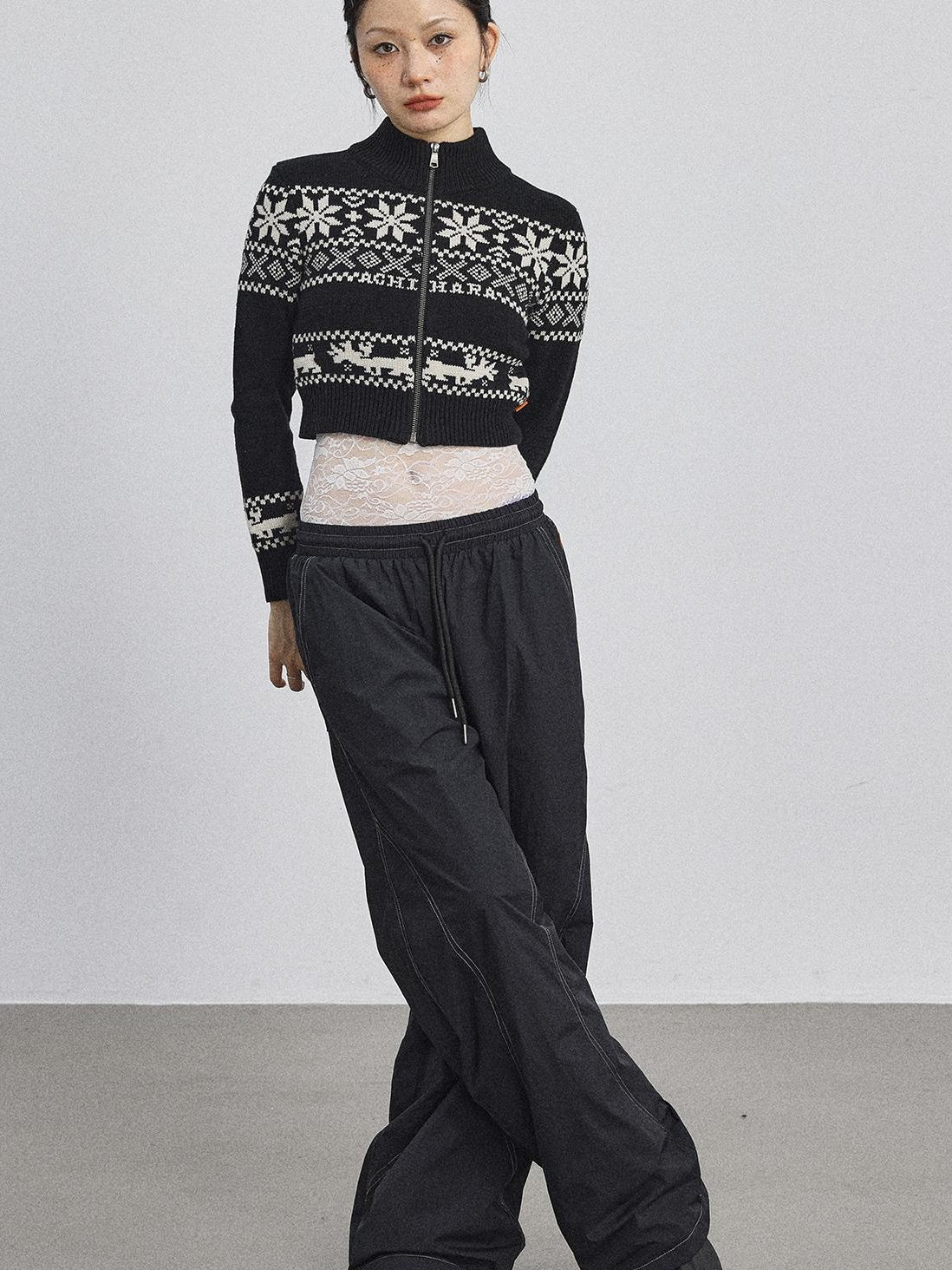 Achihara Spring Knit Cardigan Top For Women New Year Outfits