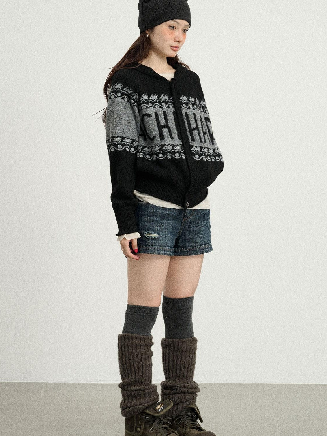 Achihara Spring Knit Cardigan Top For Women Outerwear