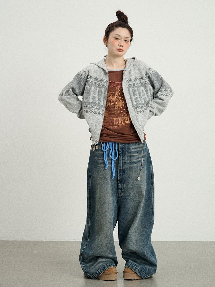 Achihara Spring Knit Cardigan Top For Women Outerwear