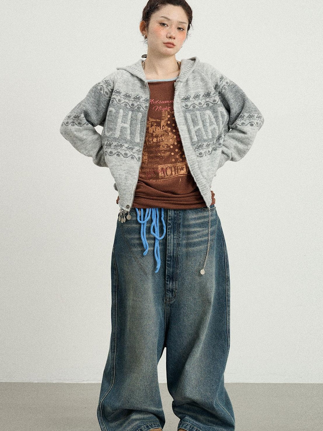 Achihara Spring Knit Cardigan Top For Women Outerwear