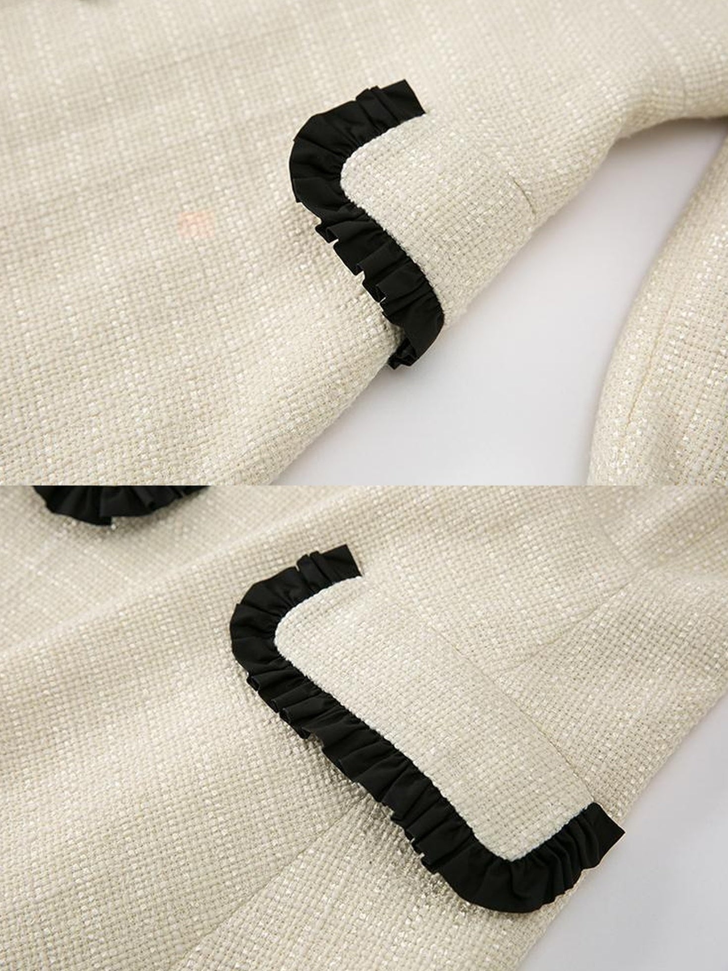 DIDDI MODA Spring Princess Puff Sleeve Pearl Button Flared Dress