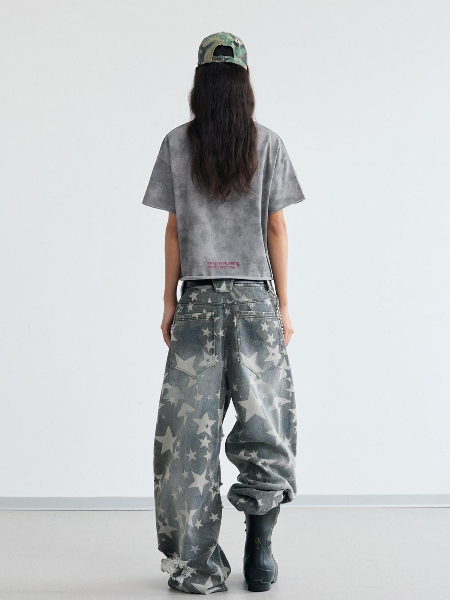 Peoplesense Star Ripped Scimitar Pants