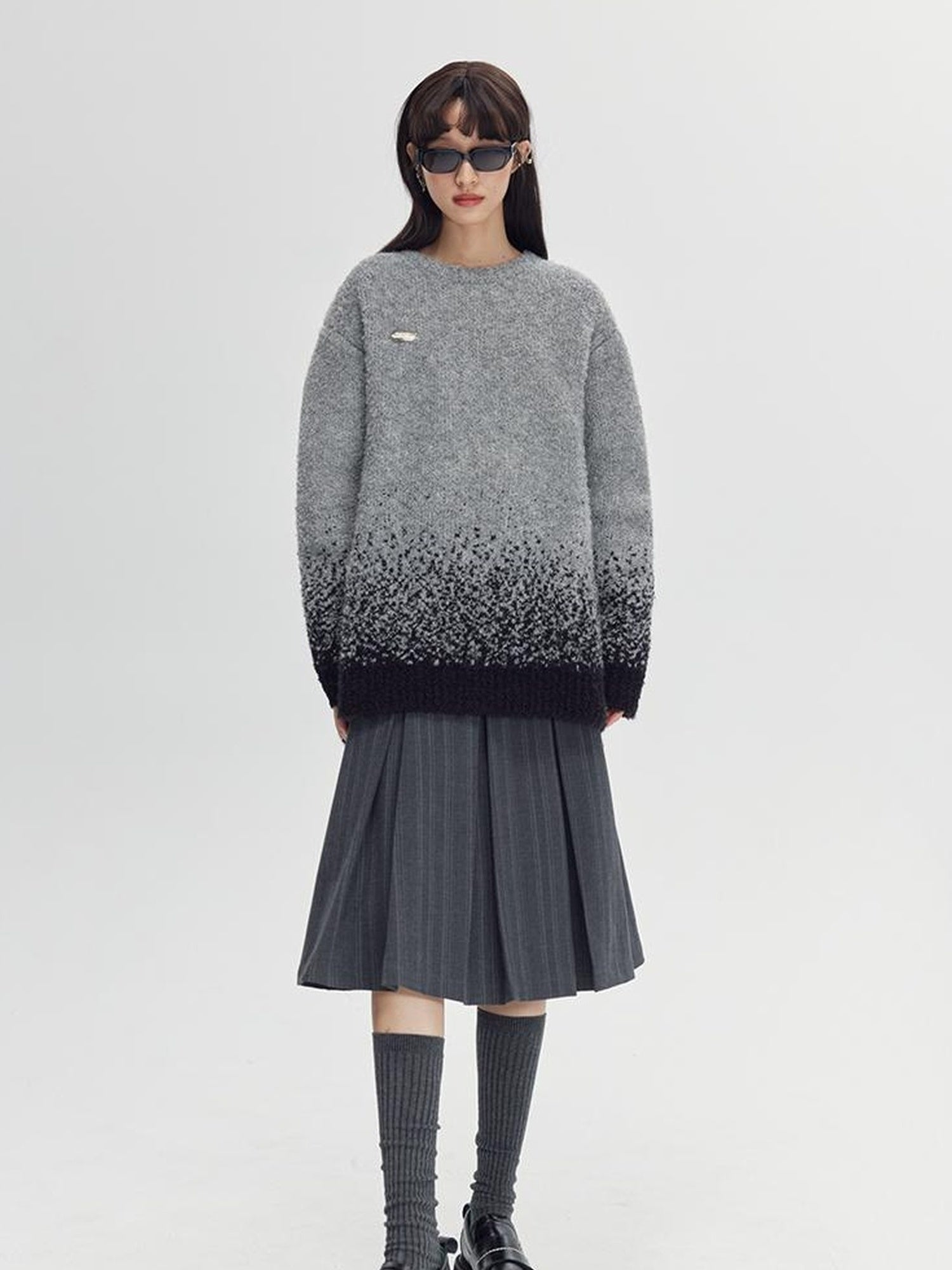 DIDDI MODA Starry Gradient Knit Sweater